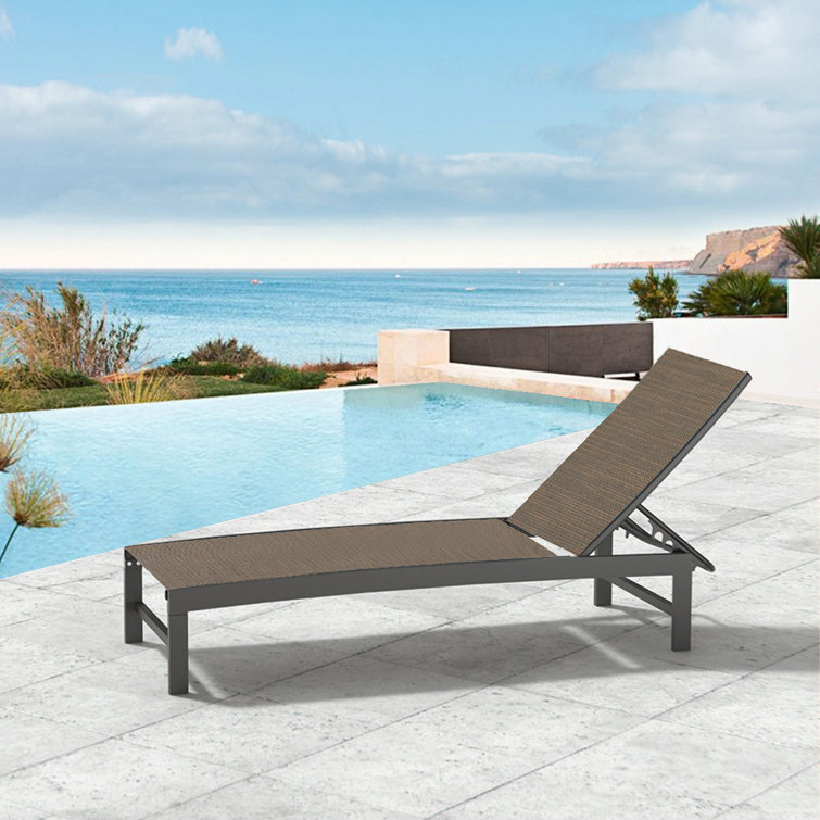 Vandervort outdoor discount reclining chaise lounge